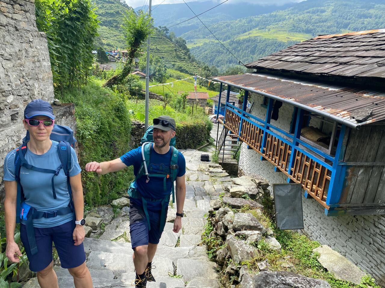 on the way to Annapurna Base Camp 