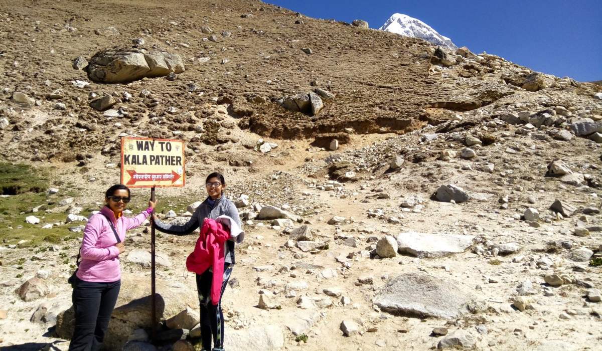 ebc treks journey reached the maximum altitude at Kala Patthar