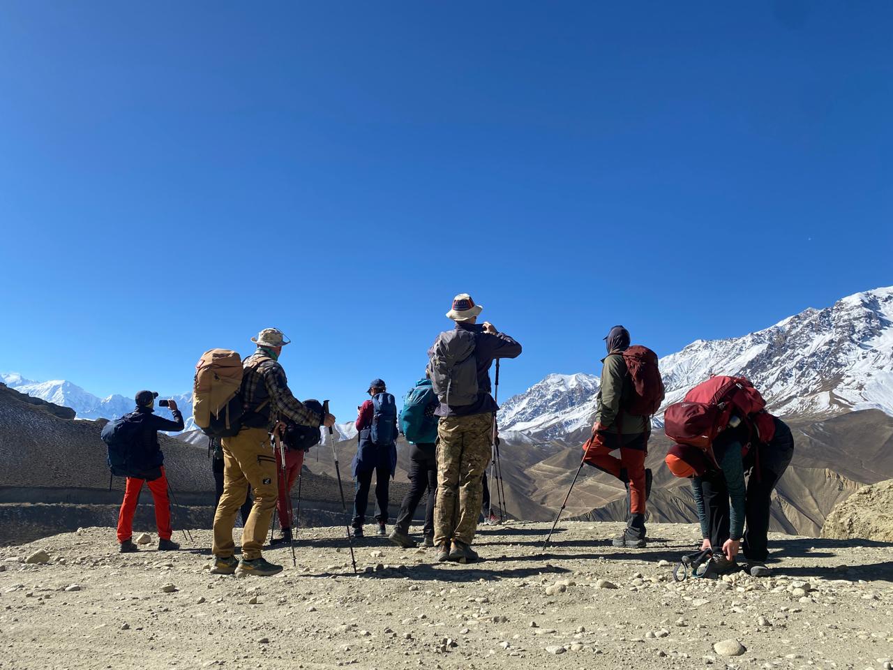 ace vision trek's guest enjoying the beautiful view