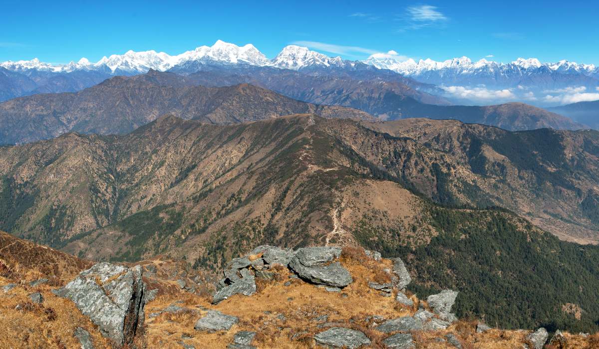 the perfect weather with view at pikey peak trek